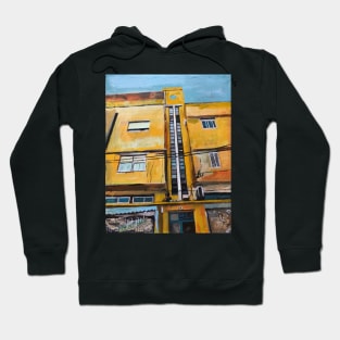 Tel Aviv, Yellow 1930s Apartments Hoodie